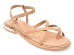 Sandale FLAVIA PASSINI nude, V951G60, din piele naturala imagine