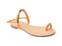 Sandale FLAVIA PASSINI portocalii, 368506, din piele naturala imagine