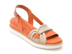 Sandale FLAVIA PASSINI portocalii, 6002, din piele naturala imagine
