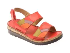 Sandale FLAVIA PASSINI rosii, 4620, din piele naturala imagine