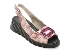 Sandale FLAVIA PASSINI roz, 5S135, din piele naturala imagine