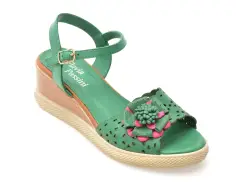 Sandale FLAVIA PASSINI verzi, 10101, din piele naturala imagine