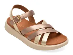 Sandale GEOX bej, D35PAB, din piele naturala imagine