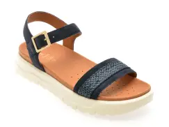 Sandale GEOX bleumarin, D55SZC, din piele intoarsa imagine