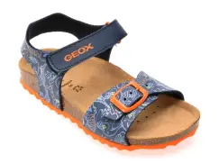 Sandale GEOX bleumarin, J028LB, din piele ecologica imagine