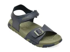 Sandale GEOX bleumarin, J35HMA, din piele ecologica imagine