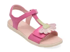 Sandale GEOX fucsia, J65P1C, din piele ecologica lacuita imagine