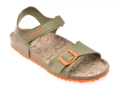 Sandale GEOX kaki, J028LB, din piele ecologica imagine