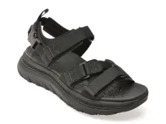 Sandale GEOX negre, U55L0A, din piele ecologica imagine