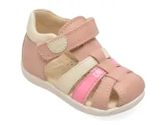 Sandale GEOX roz, B254WB, din piele naturala imagine