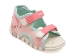 Sandale GEOX roz, B5517A, din material textil imagine