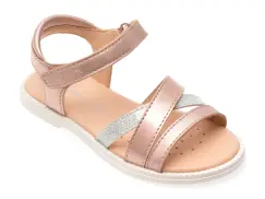 Sandale GEOX roz, J5235D, din piele ecologica imagine