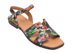Sandale GOLD DEER multicolor, 001317S, din piele naturala imagine