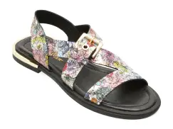 Sandale GOLD DEER multicolor, 458015, din piele naturala imagine