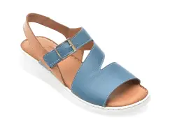 Sandale GOTSI albastre, EV4017, din piele naturala imagine