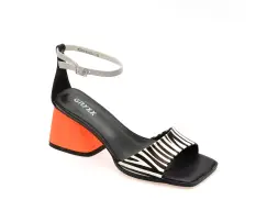 Sandale GRYXX alb-negru, 2909, din piele naturala imagine