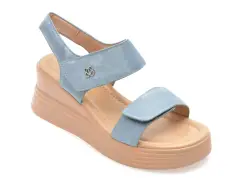 Sandale GRYXX albastre, 1328D16, din piele naturala imagine