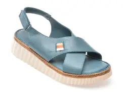Sandale GRYXX albastre, 408, din piele naturala imagine