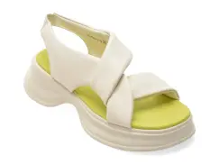 Sandale GRYXX albe, 1150G12, din piele naturala imagine