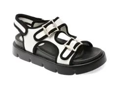 Sandale GRYXX albe, 1157D40, din piele naturala imagine