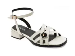 Sandale GRYXX albe, 1268G12, din piele naturala imagine