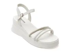 Sandale GRYXX albe, 1328G11, din piele naturala imagine