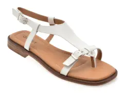 Sandale GRYXX albe, 1352C27, din piele naturala imagine