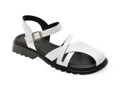 Sandale GRYXX albe, 1763907, din piele naturala imagine