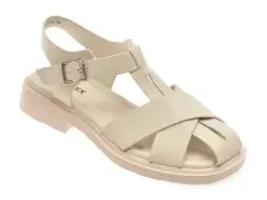 Sandale GRYXX albe, 18297, din piele naturala imagine