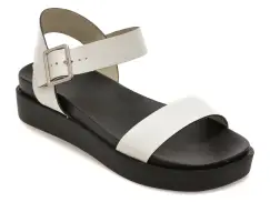 Sandale GRYXX albe, 376201, din piele naturala imagine