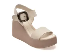 Sandale GRYXX albe, 5001729, din piele naturala imagine