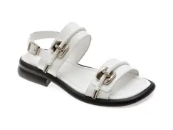 Sandale GRYXX albe, 5532816, din piele naturala imagine