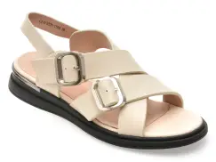 Sandale GRYXX albe, L215, din piele naturala imagine