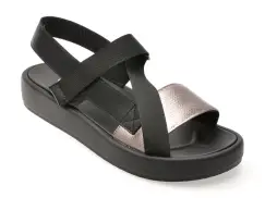 Sandale GRYXX argintii, 5007, din piele naturala imagine