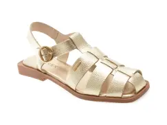 Sandale GRYXX aurii, 336801, din piele naturala imagine