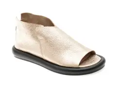 Sandale GRYXX aurii, 3643021, din piele naturala imagine
