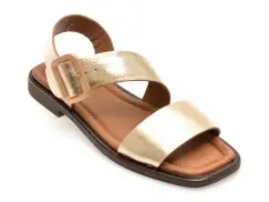 Sandale GRYXX aurii, 5001690, din piele naturala imagine