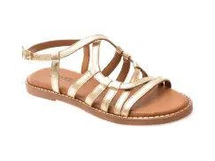 Sandale GRYXX aurii, AUDREY5, din piele naturala imagine