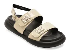 Sandale GRYXX bej, 25202, din piele naturala imagine