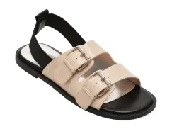Sandale GRYXX bej, H5693, din piele naturala imagine