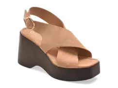 Sandale GRYXX bej, M809, din piele intoarsa imagine