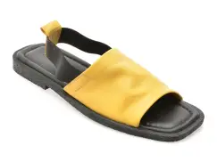 Sandale GRYXX galbene, 5002341, din piele naturala imagine