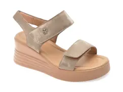 Sandale GRYXX gri, 1328D16, din piele naturala imagine