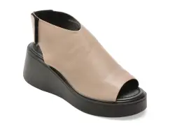 Sandale GRYXX gri, 1650D13, din piele naturala imagine