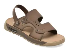 Sandale GRYXX gri, 25095, din piele naturala imagine