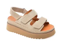 Sandale GRYXX gri, 5071003, din piele intoarsa imagine