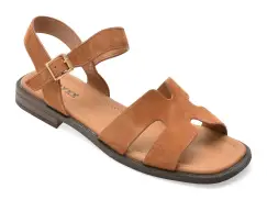 Sandale GRYXX maro, 1352C25, din piele intoarsa imagine