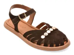 Sandale GRYXX maro, 203M903, din piele intoarsa imagine