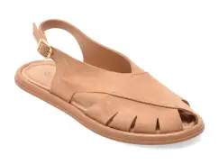 Sandale GRYXX maro, 203M919, din piele intoarsa imagine