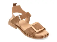 Sandale GRYXX maro, 4212620, din piele intoarsa imagine